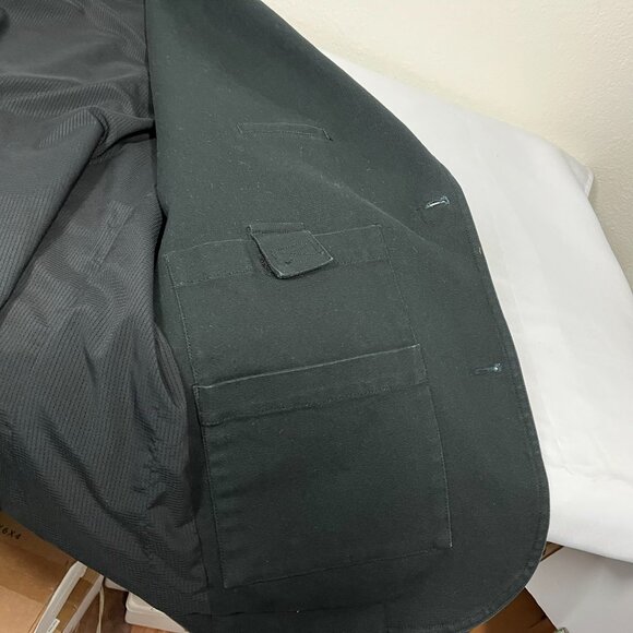 Duluth Trading Mens Large Canvas Presentation Jacket Blazer Style Black Heavy - Picture 7 of 8